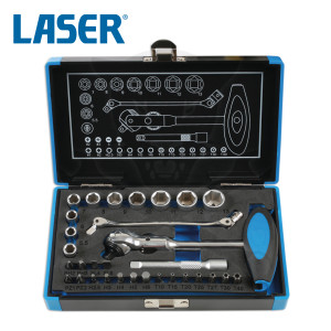 Dugókulcs készlet 1/4" 31 db-os ROTO LOCK 6 lapú + 1/4"-os Bitek