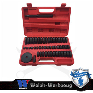 Szilent és csapágy szimering nyomótárcsa szerelő készlet 52 db-os