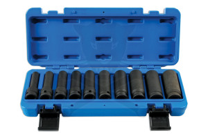 Légkulcsfej készlet 1/2" 10-24 mm metrikus hosszú 12 l. 10 db-os - TS20