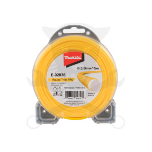 Fűkasza damil 3.0 mm x 15 méter Körprofil RoundTRIM Pro Sárga - Makita