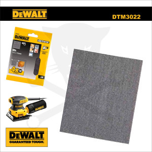 Csiszolólap, hálós 115 x 115 mm - Szemcse: 80G - 5 db DeWalt