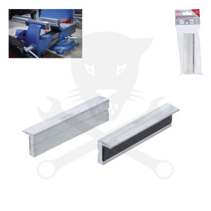 Satuhoz lágy-pofa 125 mm-es betét nélkül 2 db-os - mágneses kivitel BGS