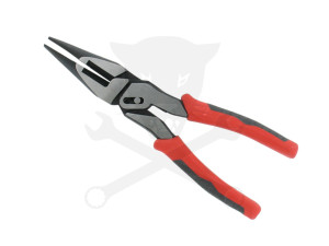 Fogó hosszúcsőrű félgömb.200 mm áttételes, profi, 40% többlet erő -Hubi