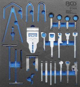 Rádiókiszerelő készlet 52 részes fiókba helyezhető tálcás kivitel - BGS