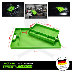 Szerszámtároló szilikon tálca 2 db-os készlet szilikon anyagból -Neon