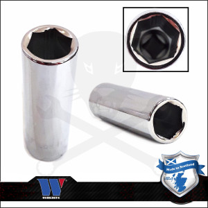 Lok-Typ Dugókulcs - crowafej 1/4" 4 mm 6 lap hosszú - Welzh