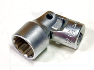 Dugókulcs - crowafej 1/4" 12 szög csuklós 12 mm Genius