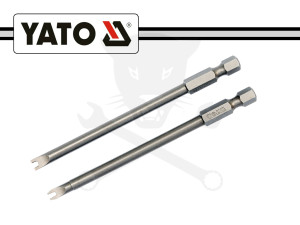 Bit készlet biztonsági, lapos tűvégű hosszú 4-8 mm Yato