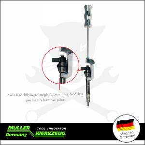 Injektor kiszedő rángatós kialak. spec. erős - MÜLLER