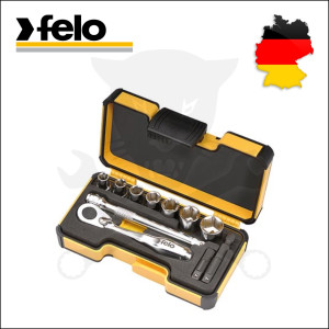 Dugókulcs készlet 1/4" 6 lap 5.5-13 mm 11 részes XS - Felo