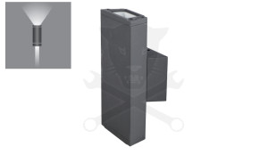 Lámpatest, kültéri fali LED 2x3 W 320 lm / 4300K - ELMARK