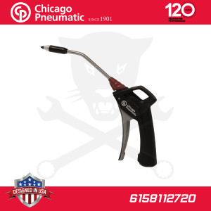 Lefújó pisztoly profi, hajlított Hosszított -Hangtompítós- Chicago