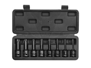 Légkulcsfej készlet 1/2" Torx T25-T60 - hosszú 9 db-os Neo