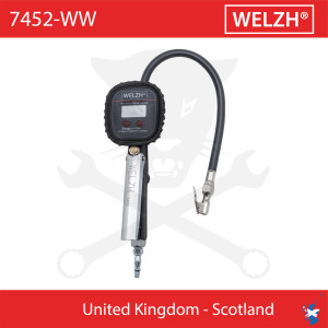 Gumiabroncs nyomásmérő - kerékfúvató digitális Welzh