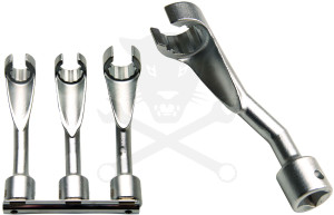 Üzemanyagcső speciális kulcs 1/2" 3 db-os készlet 14-17-19 BMW-Opel-Merci