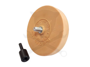 Fólia radír - vanília korong 4000 RPM menetes + adapter - extra puha
