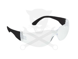 Védőszemüveg WRAP-EN166 víztiszta, fekete szárral