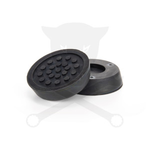 Gumipogácsa krokodil emelőhöz fekete 55x13 mm - pöttyös