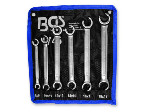 Fékcsőkulcs készlet 6 db-os 8-19 mm BGS