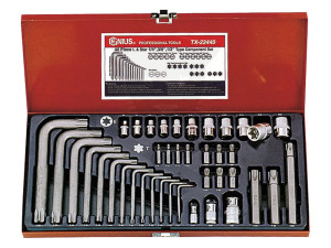 Torx készlet komplett 40 db-os Genius