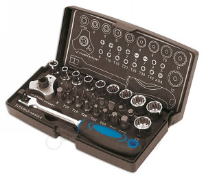 Dugókulcs készlet Gear Lock - Alldrive 1/4" 28 db-os készlet - Laser -TS20