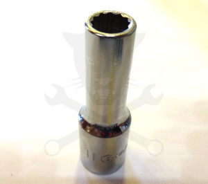 Dugókulcs - crowafej 1/2" 12 szög hosszú 11 mm Genius