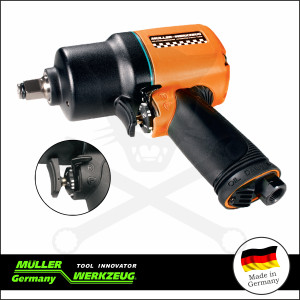 Légkulcs 1/2" 1600 Nm - egykezes működtetés - Narancs - MÜLLER