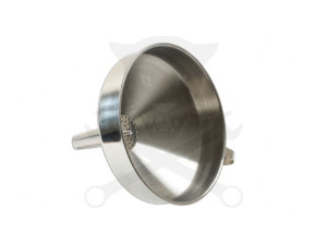 Rozsdamentes tölcsér szűrővel - 200 mm x 20 mm