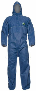 Védőruha-kapucnis vegyvédelmi 5/6-os OVERÁL eldobható XL-es -DuPont (CHF5-XL-K)