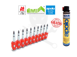 Betonszög XHA általános 27 mm-es 1000 db + patron CELO