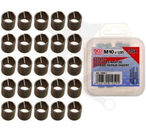 Menetjavító betét készlet M10x1,0 - 25 db-os BGS