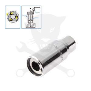 Tőcsavar ki- és behajtó fej M10