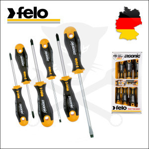 Csavarhúzó készlet, zselés markolat SL PH és PZ - Ergonic Felo