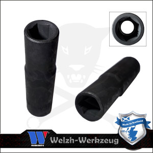 Lok-Typ Légkulcsfej - gépifej 3/8" 10 mm 6 lap hosszú - Welzh