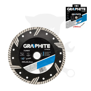 Vágókorong, gyémánt 180x22.2 mm TURBO - Graphite