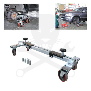 Gépkocsimozgató segédkeret extra erős kivitelben - fékezhető -AT18-