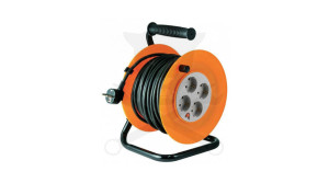 Kábeldob 25 m - IP20 gumi kábel 3 x 1.0 mm2 - 2300W