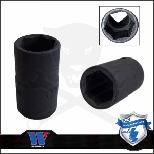 Lok-Typ Légkulcsfej - gépifej 1/2" 12 mm 6 lap alacsony - Welzh