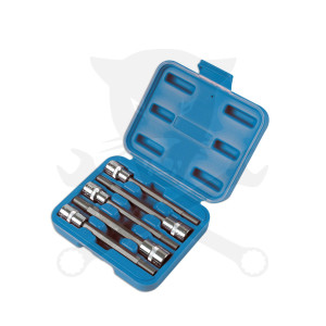 Dugókulcs - crowafej készlet 3/8" belső E-torx 5 db-os E4-E8 extra hosszú