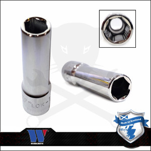 Lok-Typ Dugókulcs - crowafej 3/8" 12 mm 6 lap hosszú - Welzh