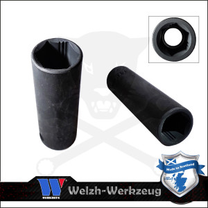 Lok-Typ Légkulcsfej - gépifej 3/8" 11 mm 6 lap hosszú - Welzh