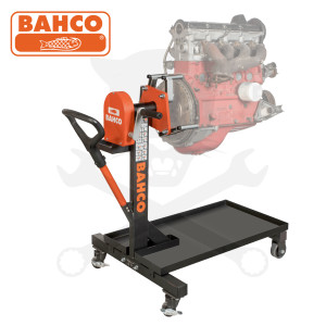 Motorforgató állvány 0,5 t - 4 kerekű - olajtálcával - Bahco