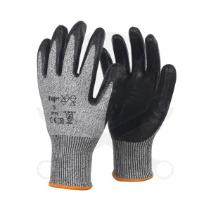 Vágásbiztos kesztyű 10/XL-es Vágásbiztos, nitril mártott