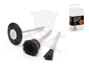 Multifunkciós mikrocsiszológéphez csapos tisztítókefe készlet 3,1 mm 3 r.