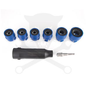 Kerékcsavar és tőcsavar menet-tisztító 6+2 db-os készlet - Laser Tools