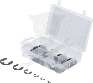 "E" gyűrű biztosító készlet 94 db-os BGS