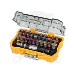 Bit készlet 32 db-os, gépi, színkódolt, ipari - DeWalt