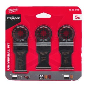 Multifunkciós oszcillálógéphez fűrészlap készlet fa/fém 5 db-os