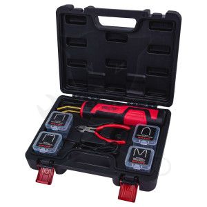 Műanyag elem tűzőgép 230 V-os hálózati készlet 200 darabos