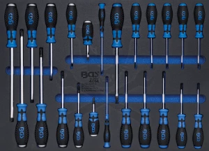 CSavarhúzó készlet 23 db-os szerszámos kocsiba habtálcás 3/3 - BGS